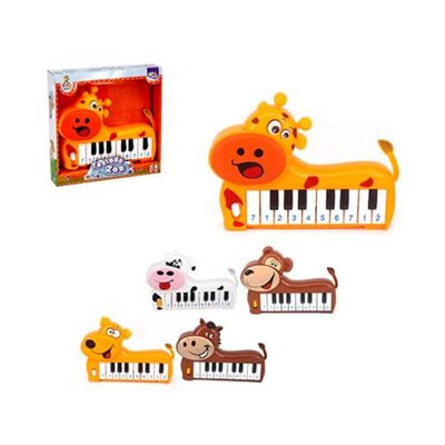 Teclado A Pilha Bb Zoo Girafa - Wellmix