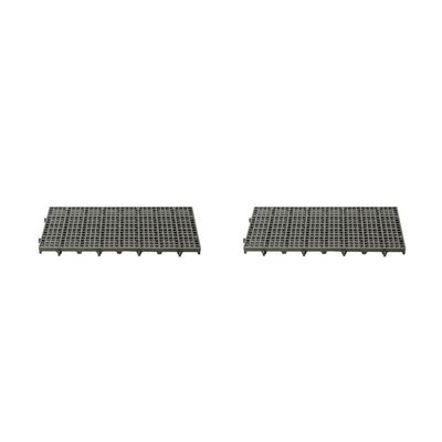 Kit - Estrado Plástico (2 Un) 2,5x25x50 Preto - Della Plast