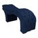 Maca Estética Estofada Reclinável Ergonômica Suede Ludmilla Cor:azul Marinho