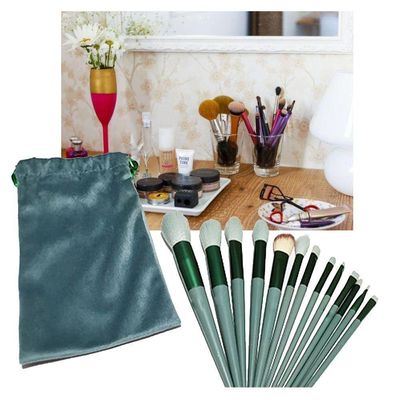Pincel 13 Peças Make Up Base Corretivo Sombra Po Compacto
