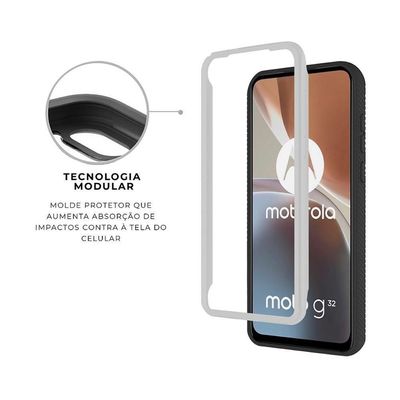 Capa Para Motorola Moto G32 - Stronger Preta - Gshield