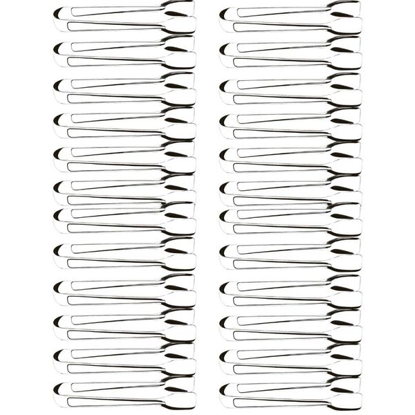 Kit 24 Pegadores Pinças 18cm Aço Inox Servir Frios Especiarias Carnes Multiuso Brinox