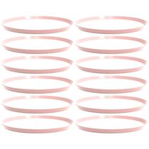 12 Bandejas Redonda 28cm Servir Bar Restaurante Rosa Himalaia Bubble Crippa