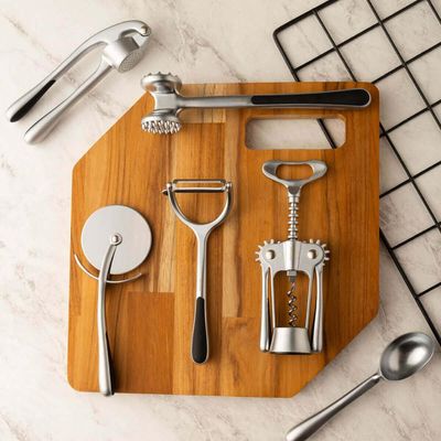 Kit 5 Descascadores de Alimentos 18cm Manual Inox Wolff Anti