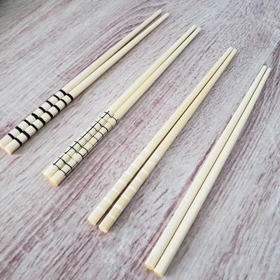 Kit 12 Hashis de Bambu Palitos de Comida Japonesa Sushi 24cm Estampas Geométricas