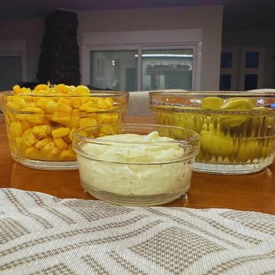 Kit 6 Ramequins de Vidro 200ml Molheira Média Sortida Acompanhamentos Sobremesas Lyor