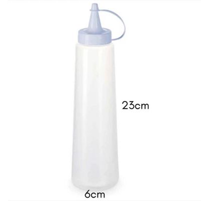 Kit 64 Bisnaga Plástica 400ml Plasvale Servir Molhos Lanchonete Restaurante