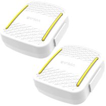 Kit 2 Porta Cotonetes Portátil Branco para Viagem Acessórios com Elástico Interno Crippa