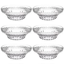 Kit 6 Saladeiras Tigela Redonda 3,3L Crippa Transparente Plástica Salada Sobremesa Restaurante
