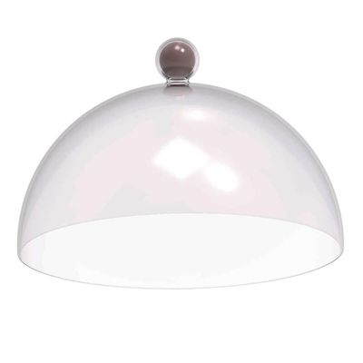 Kit 8 Cúpulas de Plástico 25cm para Doces Bolos Tortas Amêndoa Padaria Hotel Crippa