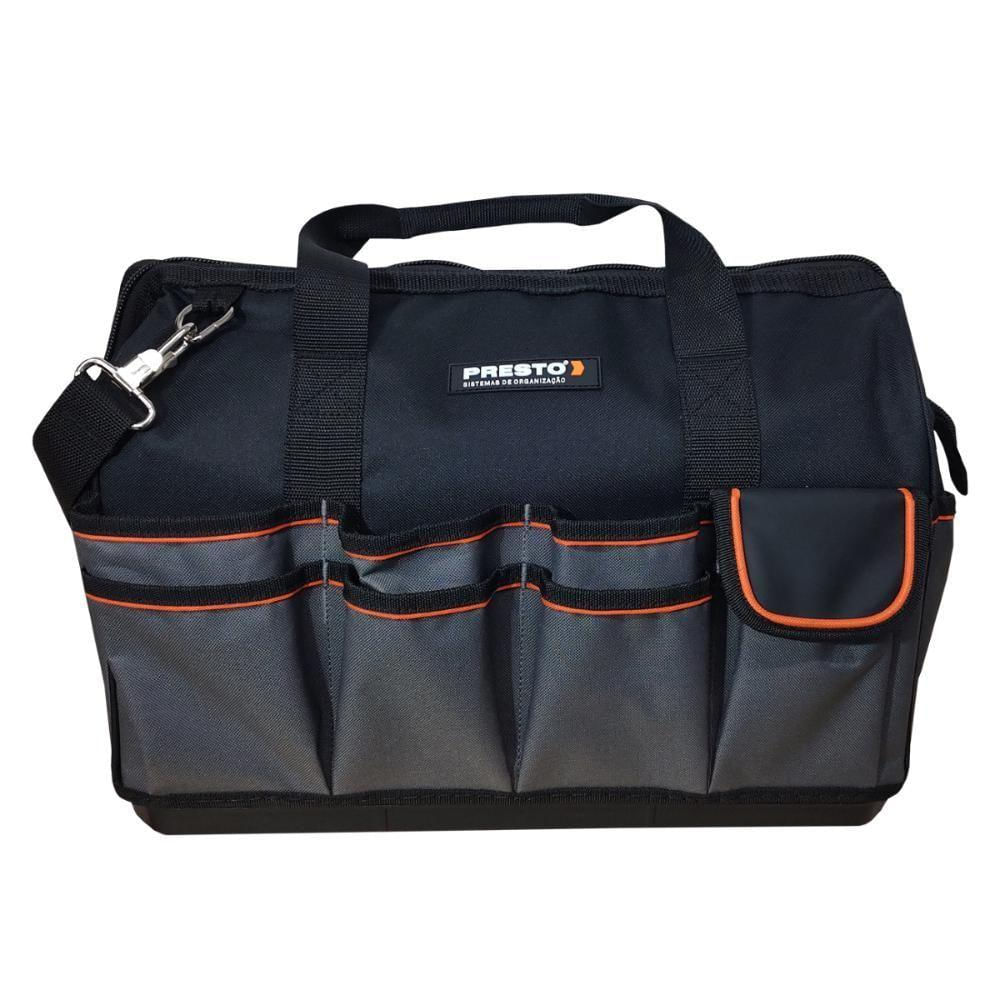 Bolsa De Ferramentas 18 Para Eletrecista 22 Bolsos Com Fundo Rígido Presto