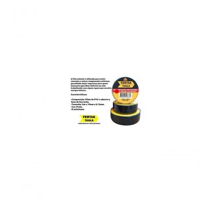 Fita Isolante Antichama 19 Mm X 20 Mts - Fertak - ( 10 Peças )