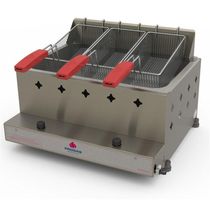 Fritador Fritadeira Retangular 1 Cuba Grande 10 Lts óleo 03 Cestos Pr-30g - Progás