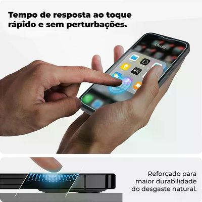 Kit Capa Dual Shock X E Pelicula Ultra Glass Para Iphone 15 Pro Max - Gshield