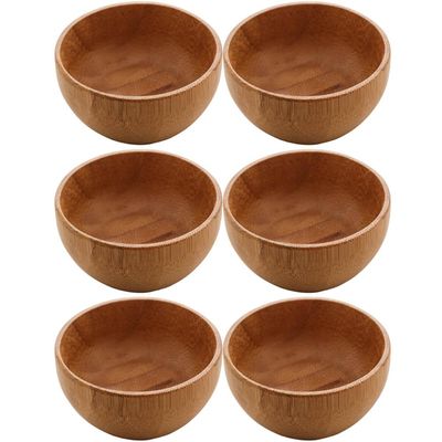 6 Bowl de Bambu Lyor Verona Molheiras 50ml Servir Molhos Caldas Maionese