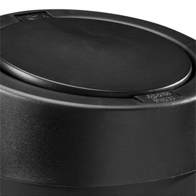 Lixeira Automática 5 Litros Tampa Esconde Sacola Banheiro Preto