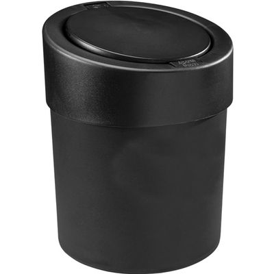 Lixeira Automática 5 Litros Tampa Esconde Sacola Banheiro Preto