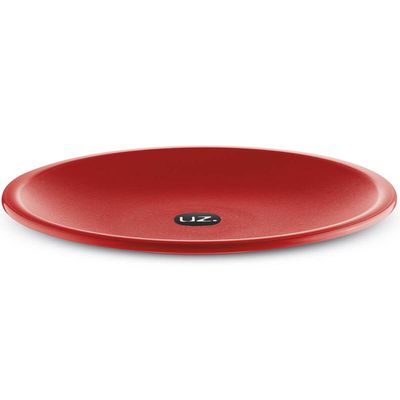 Prato Plástico Redondo Refeição Resistente 26cm Raso UZ Vermelho