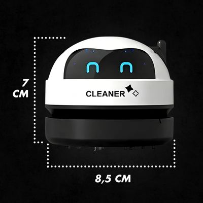 Mini Aspirador Mesa Papa Migalhas Com Coletor Recarregável - Sua Mesa Sempre Limpa com o Robô Mini Aspirador USB