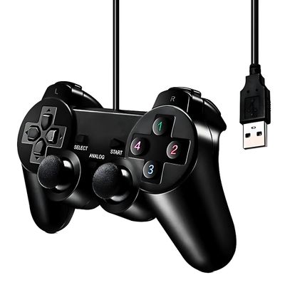 Controle Usb para PC Computador Notebook Joystick Dualshock - Controle USB FR-202 para PC