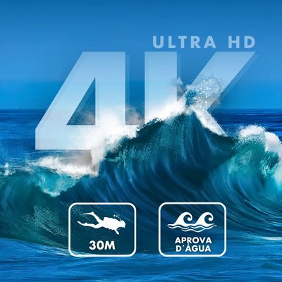 Câmera Filmadora Action Pro 4K Sports ULTRA-HD Wi-Fi Control - À Prova d’Água