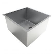 Cuba 35X35 Aço Inoxidável P/Embutir Cozinha Moderna Pia