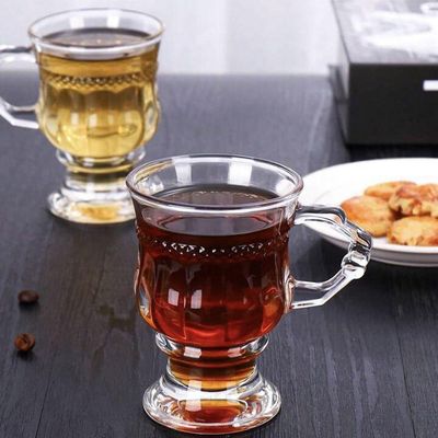 Jogo 12 Caneca De Café 117ml Hanover Vidro Cristalino Transparente Xícara Em Casa Tem