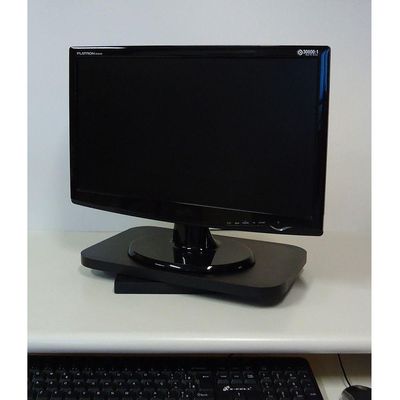 Suporte De Mesa Giratório 360° Para Monitor Preto