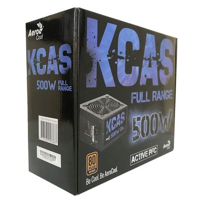 Fonte Gamer Aerocool Kcas 500w 80 Plus Bronze Full Range Pfc Ativo