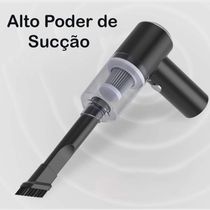 Mini Aspirador De Pó Automotivo Ultra Sucção Portátil