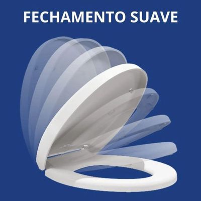 Assento Soft Close Oval - Astra Branco