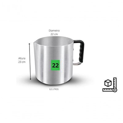 Canecao Hotel Nr 22 8,0L Cabo Baquelite Real 6022