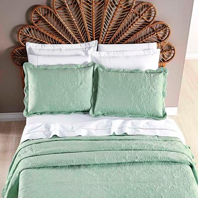 Kit Cobre Leito Colcha Adventure King Dupla Face - Verde