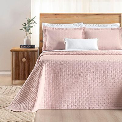 Cobre Leito Verity King 03 Peças - Rosa