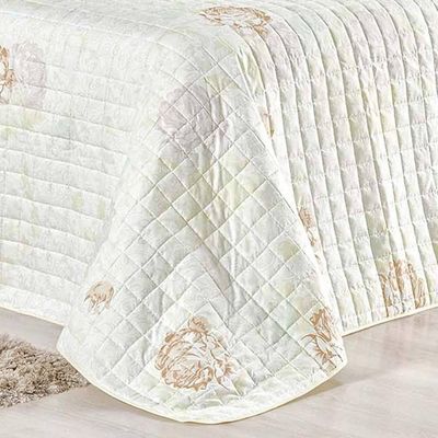 Cobre Leito Queen Top Line Estampado 180 Fios 3 Peças - Garden