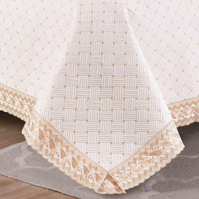 Kit Cobre Leito Royale Casal Padrão 06 Peças - Off White