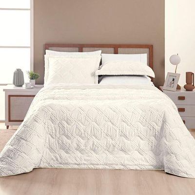 Cobre Leito Aveline King 03 Peças - Off White