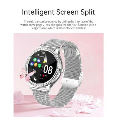 Relógio Smartwatch Feminino Foxbox 1841 à Prova D'água Roxo Chamada Bluetooth