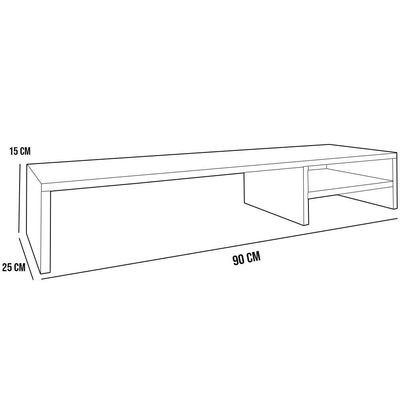 Kit 03 Suportes Para Monitor Stand Home Office Lap 90 Cm L03 Cinza - Lyam