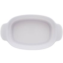 Kit 24 Travessas Lyor 31,5x18cm Melamina Branca Oval com Alça Milão Restaurante