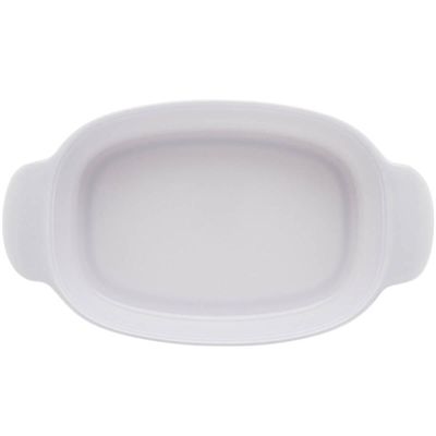 Conjunto 12 Travessas Melamina Branca com Alça Oval 31,5x18cm Milão Lyor