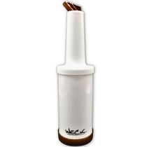Kit 4 Garrafa Plástica Store'n Pour 1L  Marrom Weck Coquetelaria Bar Destilados