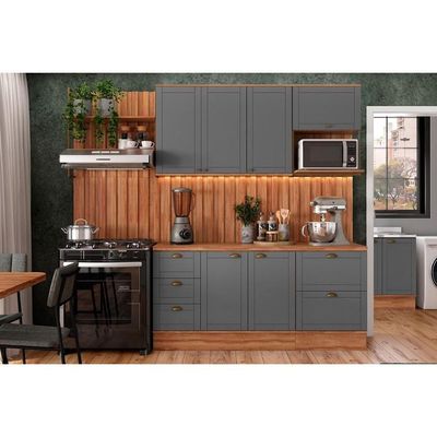 Fechamento De Cozinha Modulado Painel De Edição Para Ripado Bella 2619 59x80x3.0cm Branco
