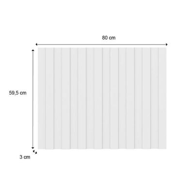Fechamento De Cozinha Modulado Painel De Edição Para Ripado Bella 2619 59x80x3.0cm Branco