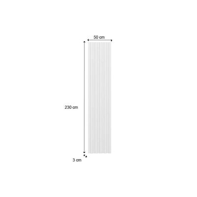 Fechamento De Cozinha Modulado Painel De Edição Para Ripado Bella 2620 230x50x3.0cm Branco