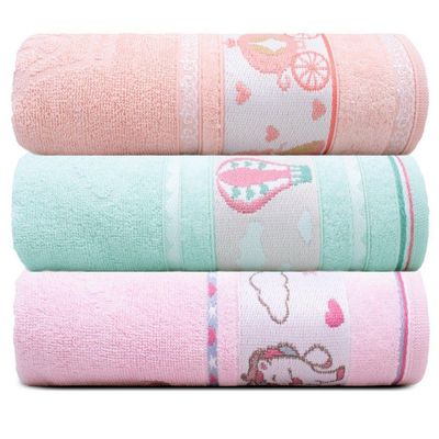 Jogo De Toalha De Banho Infantil 3 Peças Kids 68x110cm Appel Feminino