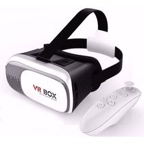 Óculos Realidade Virtual 3D Com Controle Para Smartphone Vr Box