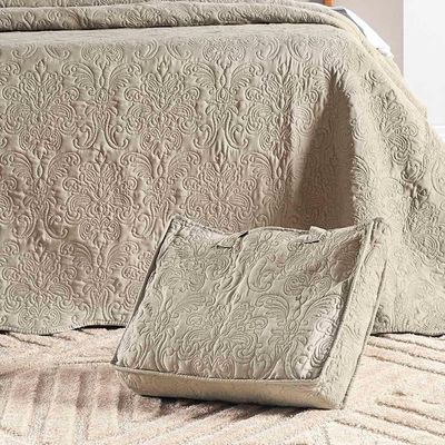 Kit Cobre Leito Colcha Adventure Casal Dupla Face - Cáqui