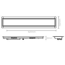 Luminária Led Taschibra Tl Slim 10 De Embutir 20w Bivolt 4000k Luz Neutra