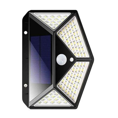 Luminaria Andarela Solar Sensor Movimento 100 Leds Kit 3 Und